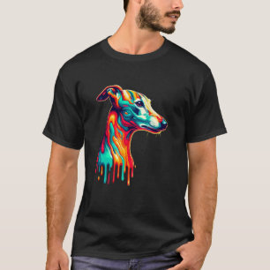 Dripping Paint Art Whippet Whippets T-Shirt