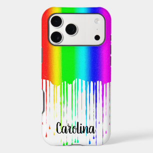 Dripping Paint Rainbow, Personalised with Name