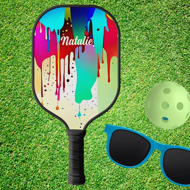 Dripping Paint Signature  Pickleball Paddle (Creator Uploaded)