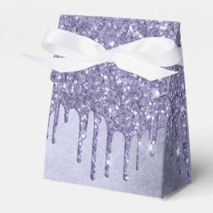 Dripping Purple Glitter Chic Lavender Icing Pour Favour Box