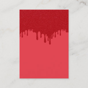 Dripping Red Custom Calling Card