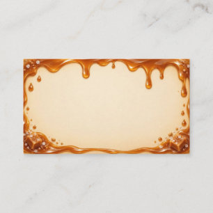 Dripping Salted Caramel Gourmand Business Card