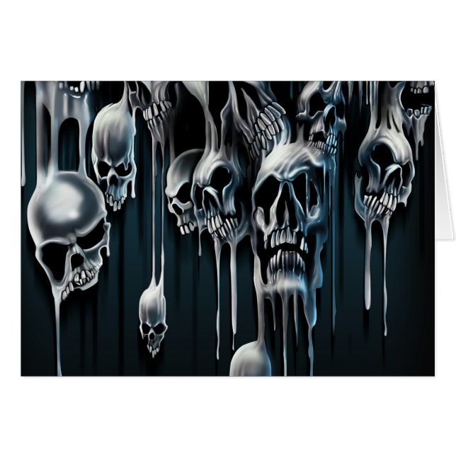 Dripping Skulls (Front Horizontal)