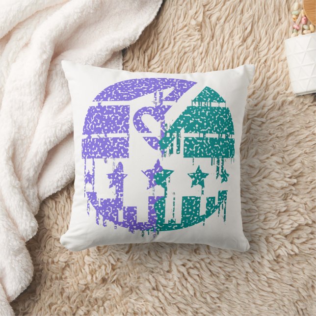 Dripping Speckles - Colourful Convergence Cushion (Blanket)