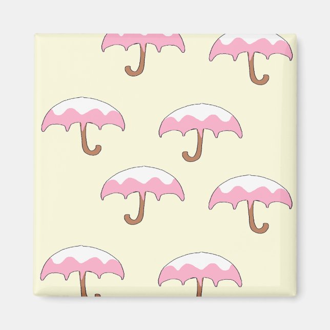 dripping umbrella pattern magnet (Front)