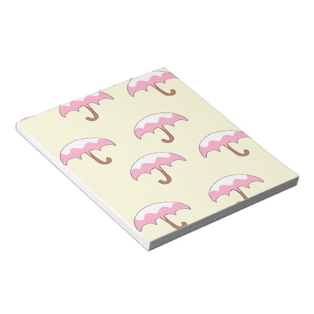 dripping umbrella pattern notepad (Angled)
