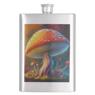 Drippy Amanita Muscaria Hip Flask