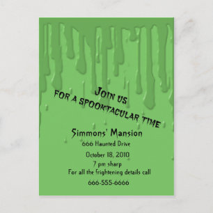 Drippy Slime Invitations