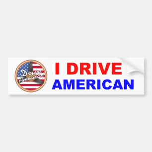 Drive American Bumper Sticker