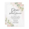 Drive By Bridal Shower Invitation Greenery & Gold
