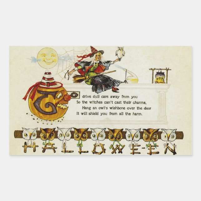 Drive Dull Care Away Rectangular Sticker (Front)
