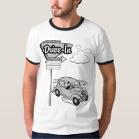{Drive In} Cartoon Graphic T-Shirt