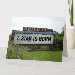 DRIVE IN THEATER BIRTHDAY 4 ANYONE CARDS