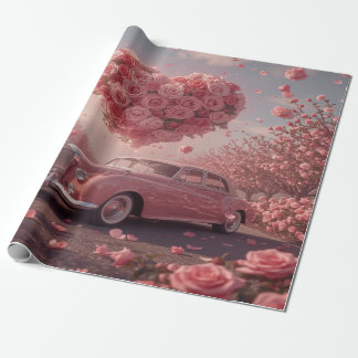 Drive into romance! This nostalgic and dreamy Wrapping Paper