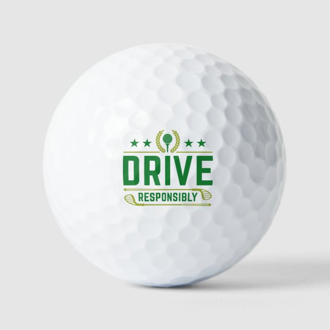 Drive Responsibly Golf Balls (Front)