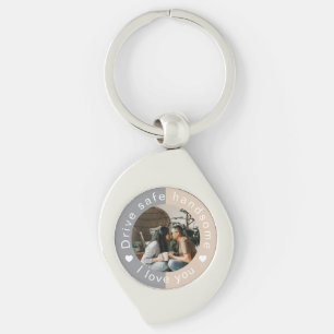 Drive Safe Handsome Custom Photo Valentine's Day Key Ring