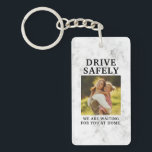 Drive Safely With Family Photo for Husband Dad  Key Ring<br><div class="desc">Engage in safety with our 'Drive Safe: We Need You Here' keychain. Featuring a cherished family photo, it's the perfect reminder for husbands and dads when on the road. An ideal gift for anniversaries, birthdays, or special occasions, expressing love and concern in every drive. Gift safety and emotional connection with...</div>
