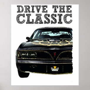 drive the classic-pontiac firebird poster