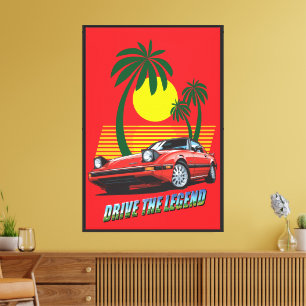 'Drive the Legend' v02 Canvas Print