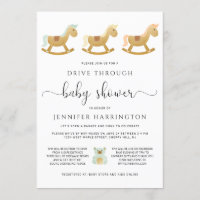 Drive Through Baby Shower | Retro Rocking Horse
