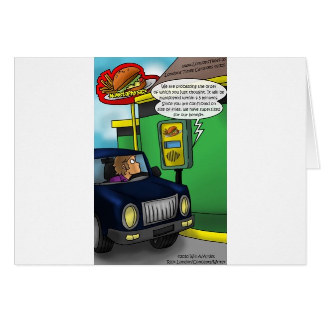 Drive Thru Metaphysics Funny Tees & Gifts (Front Horizontal)