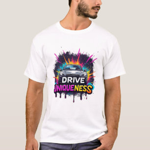 🏎️ Drive Uniqueness Sports Car Graffiti Art T-Shirt