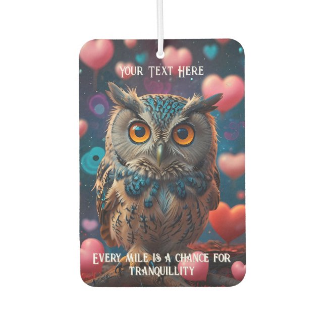 Drive with a peaceful mind car air freshener (Front)
