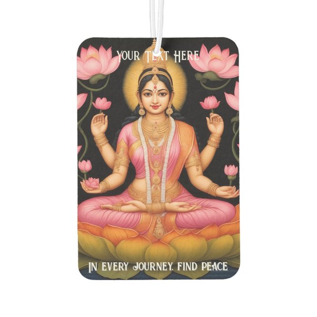 Drive with a peaceful mind car air freshener (Back)