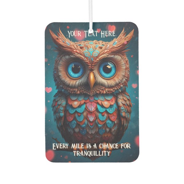 Drive with a peaceful mind car air freshener (Front)