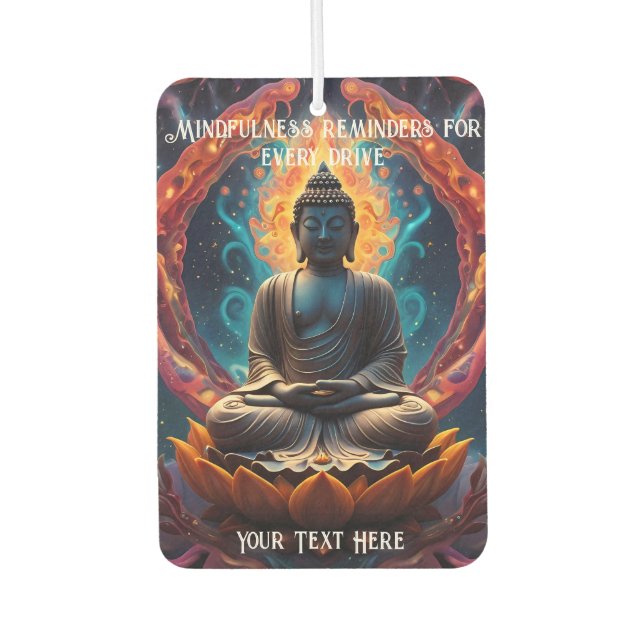 Drive with a peaceful mind car air freshener (Front)