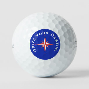Drive Your Destiny Custom Text Golf Ball