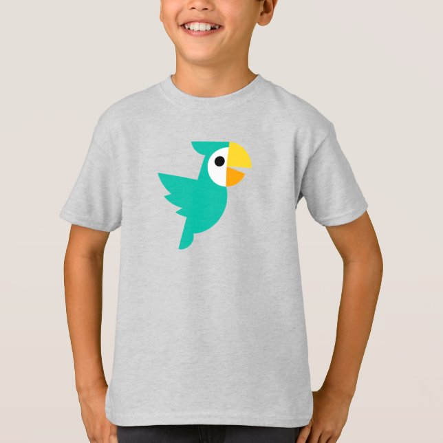 Drivemode Kids Parrot Raglan T-Shirt (Front)
