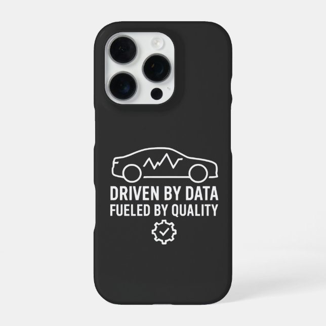 Driven by Data Fuelled by Quality Automotive QA iPhone Case (Back)