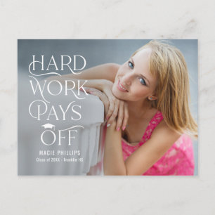 Driven Grad Editable Colour Graduation Postcard