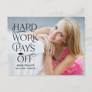 Driven Grad Editable Colour Graduation Postcard