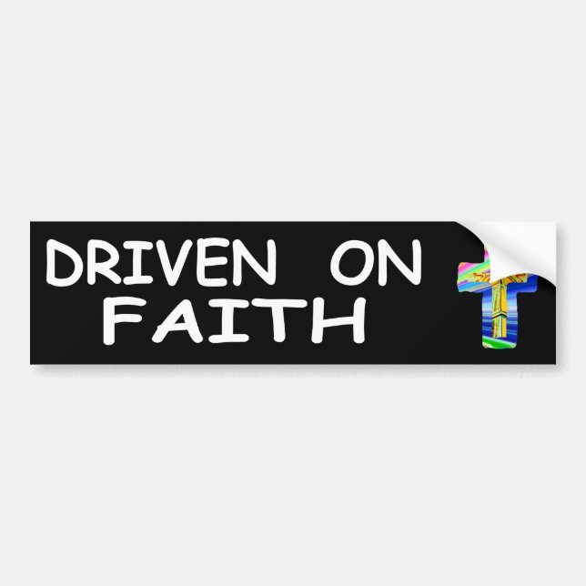 Driven On Faith Bumper Sticker (Front)