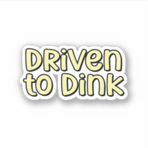 Driven to Dink Yellow Pickleball