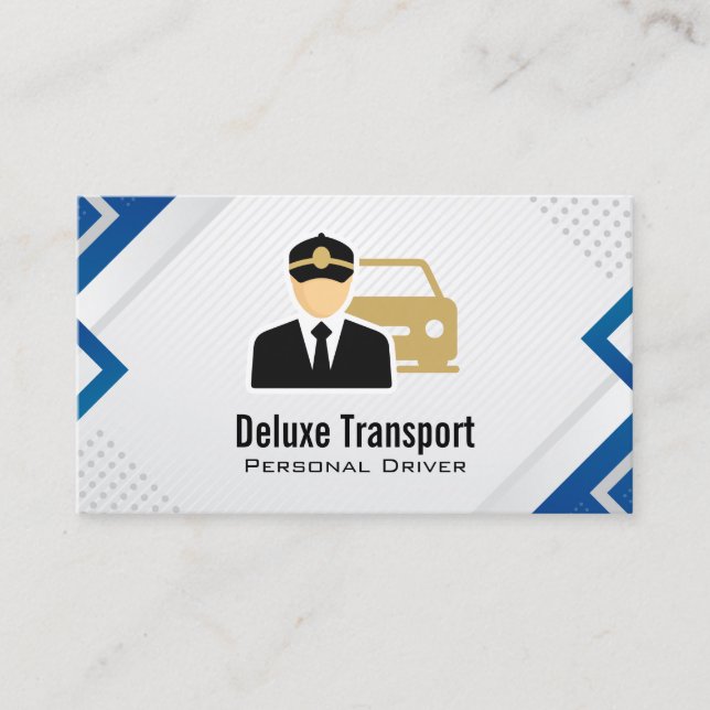 Driver | Chauffeur | Transport Business Card (Front)