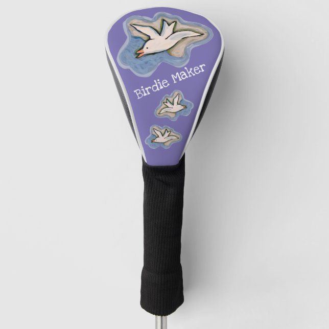 Driver Head Cover for Birdie Lovers (Front)