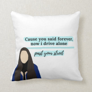 driver license  by olivia rodrigo pillow