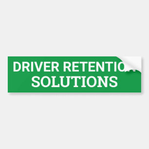 DRIVER RETENTION SOLUTIONS sign/sticker Bumper Sticker