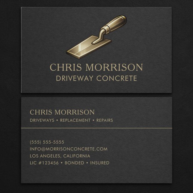 Driveway Concrete Professional Business Card (Creator Uploaded)