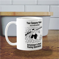 Driveways and block paving Cartoon.