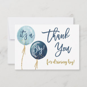Driving by thank you card