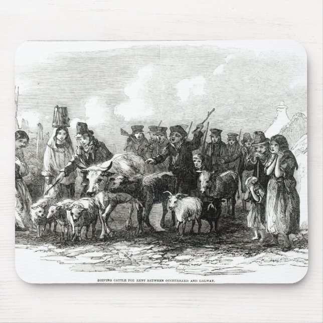 Driving Cattle for Rent Mouse Pad (Front)