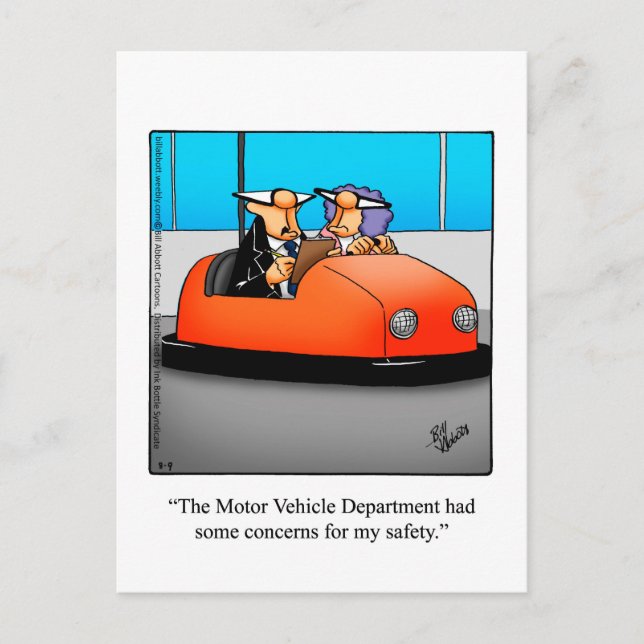 Driving Humour Postcard "Spectickles" (Front)