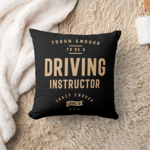 Driving Instructor Funny Job Occupation Cushion