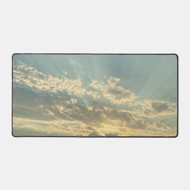 Driving Into the Light Desk Mat (Front)