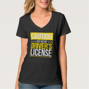 Driving License Plate Driving  Driver T-Shirt