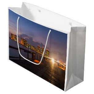 Driving On Navarre Beach Pier Large Gift Bag
